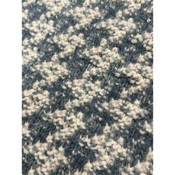 Stella McCartney Womens Crochet Hooded Thick Warm Sweater Blue White Size 38/XS‎ - Picture 4 of 14